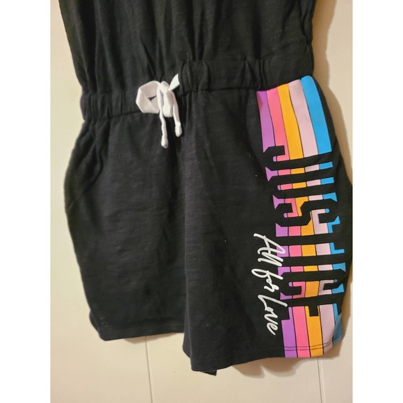 Justice One Piece Romper Girls' Size Medium Black Sleeveless Scoop Neck(Y) - Picture 2 of 5